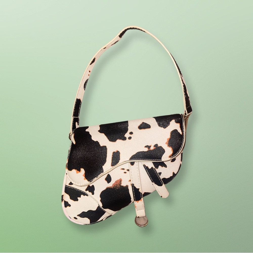 Cute Y2K cow printed bag #trendy #aesthetic #cowprint #instagram.